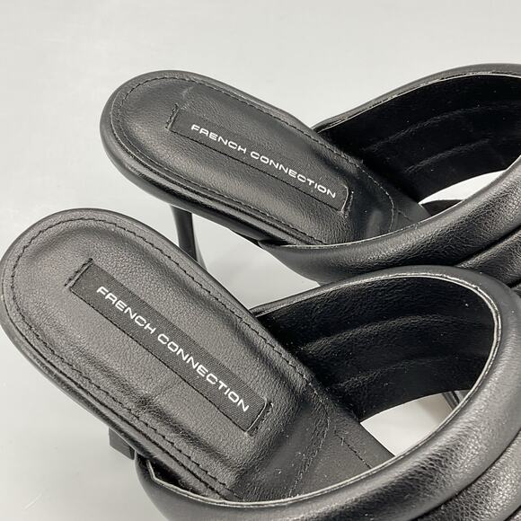 NEW French Connection Women’s Valerie Stiletto Sandals Black Size 7.5 - Picture 6 of 10